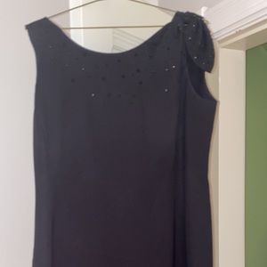 Armani Black Dress w/ Sequins on shoulder